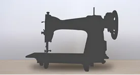 古くて壊れたミシン